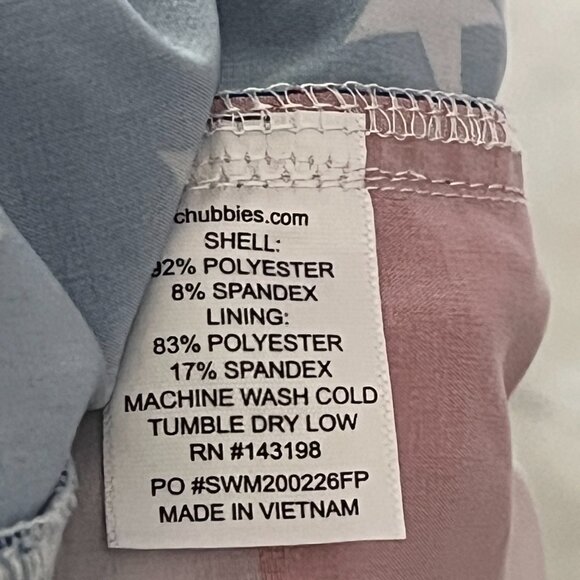 Chubbies The Uncle Sammies Men's Medium 5.5” Classic Swim Trunks Patriotic USA - Picture 3 of 5